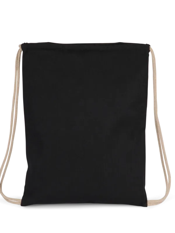 Recycled backpack with drawstring