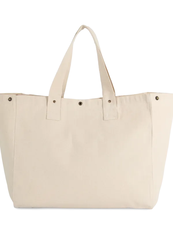 Washed cotton shopping bag