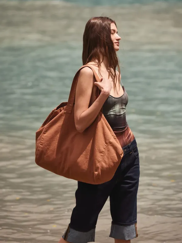 Sac de shopping en coton délavé