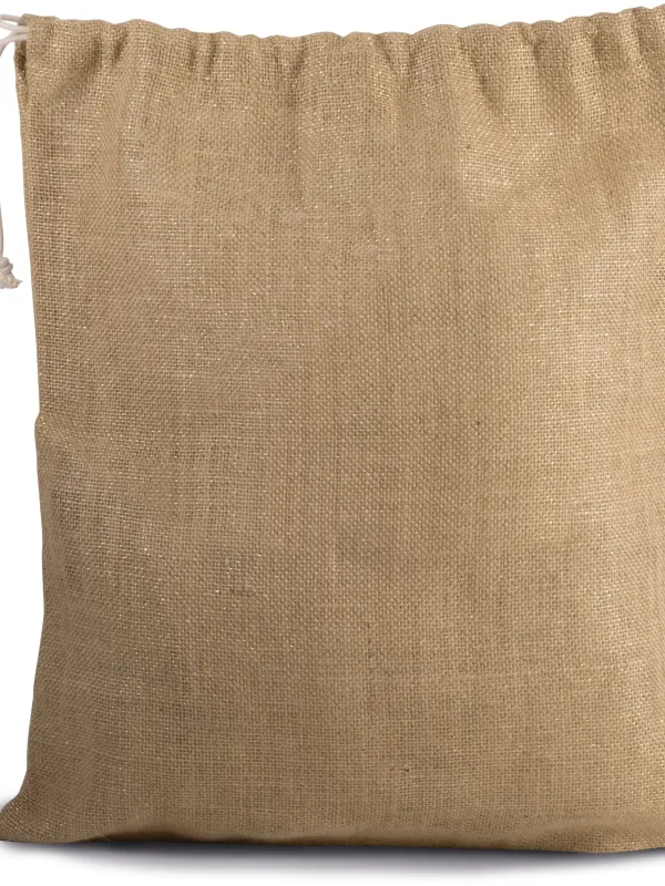 Jute drawstring bag