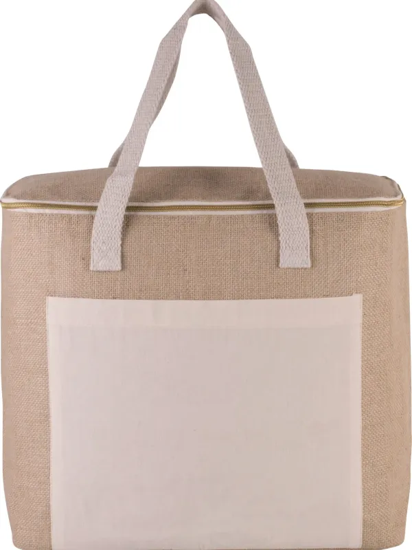 Sac isotherme en jute - grand modèle