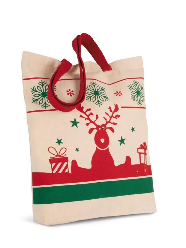 Sac shopping avec motifs de Noël