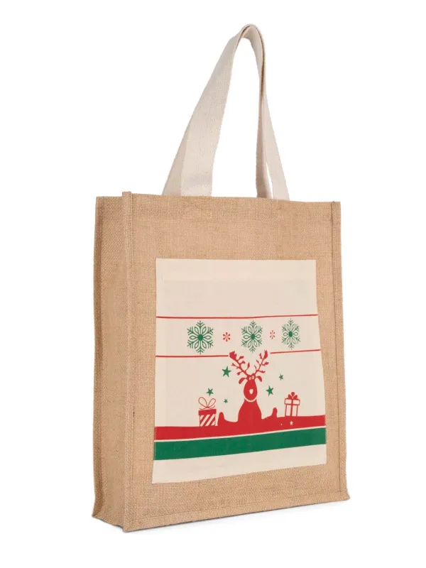 Sac shopping avec motifs de Noël