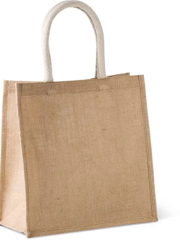 Sac style cabas en toile de jute - grand modèle