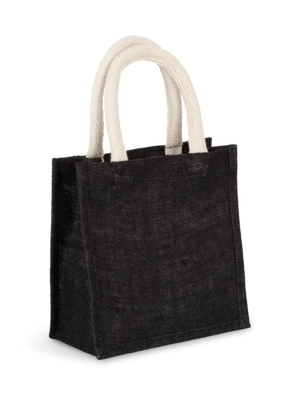 Jute canvas tote - small