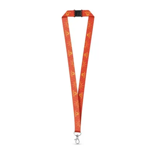 BRISTOL. SET Lanyard SUBLIMATION Long II (20 mm) avec mousqueton à déclenchement de 20 mm et fermoir de sécurité