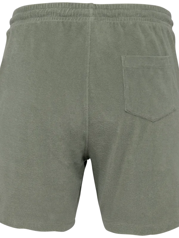 Pantalón corto ecorresponsable de rizo de hombre