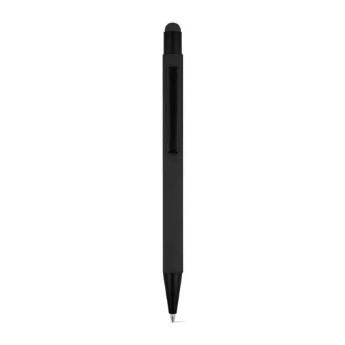 CLINT TOUCH. Stylo à bille au design moderne, fabriqué à partir d'aluminium recyclé (100% rAL), avec une finition en caoutchouc