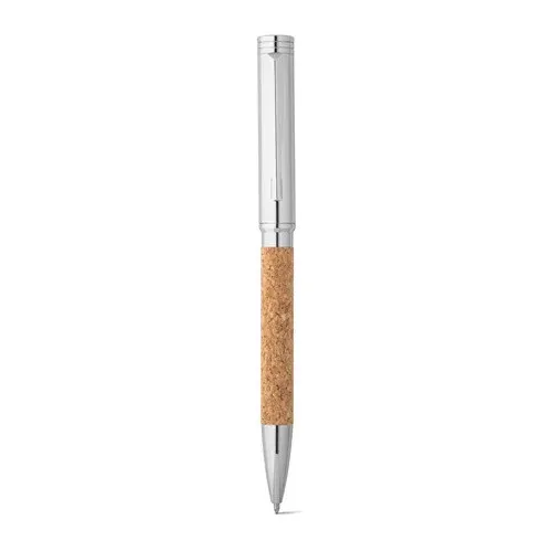 CORKO. Cork and metal ballpoint pen with twist mechanism