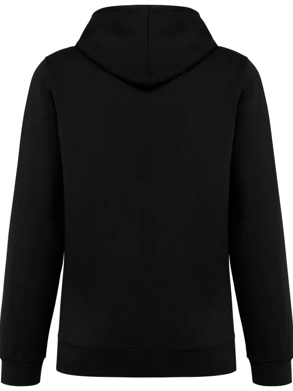 Sweat-shirt à capuche contrastée à motifs unisexe
