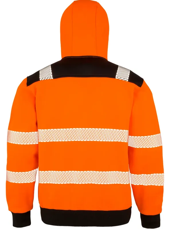 Recycled safety hooded sweatshirt