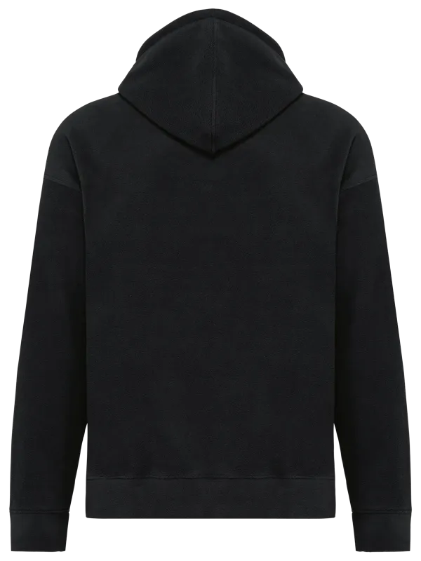 Sweat-shirt à capuche oversize en micropolaire recyclée unisexe