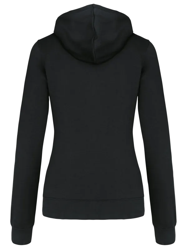 Sweat-shirt capuche contrastée femme