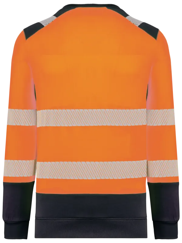 Sweat-shirt de sécurité recyclé col rond unisexe