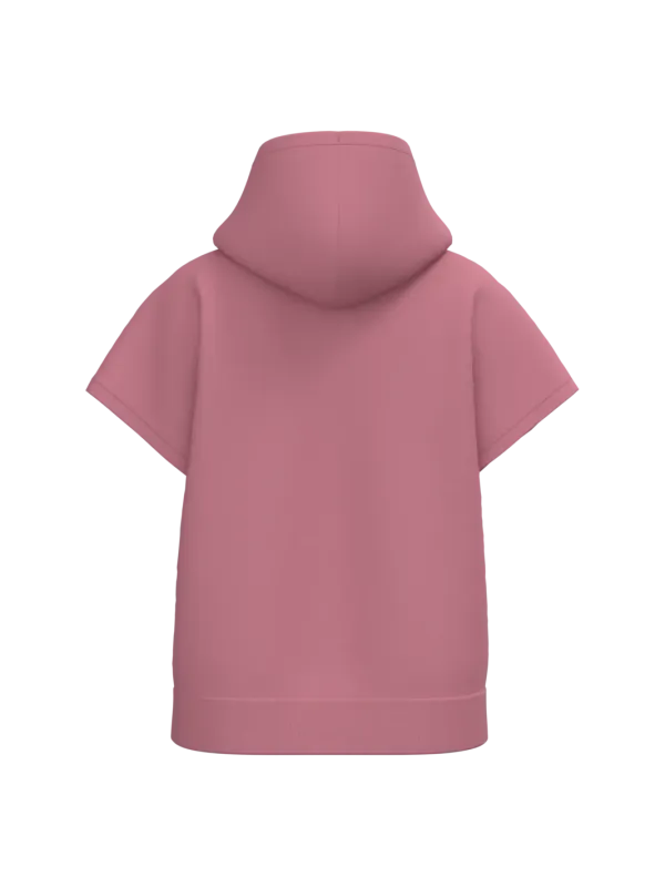 Eco-friendly ladies' French Terry sleeveless hooded oversize sweatshirt