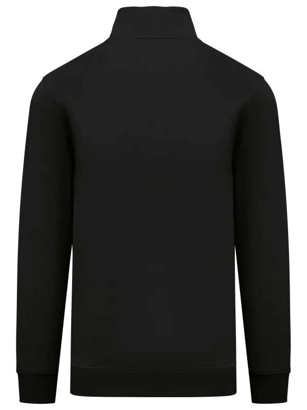 Sweat-shirt écoresponsable à col montant zippé homme