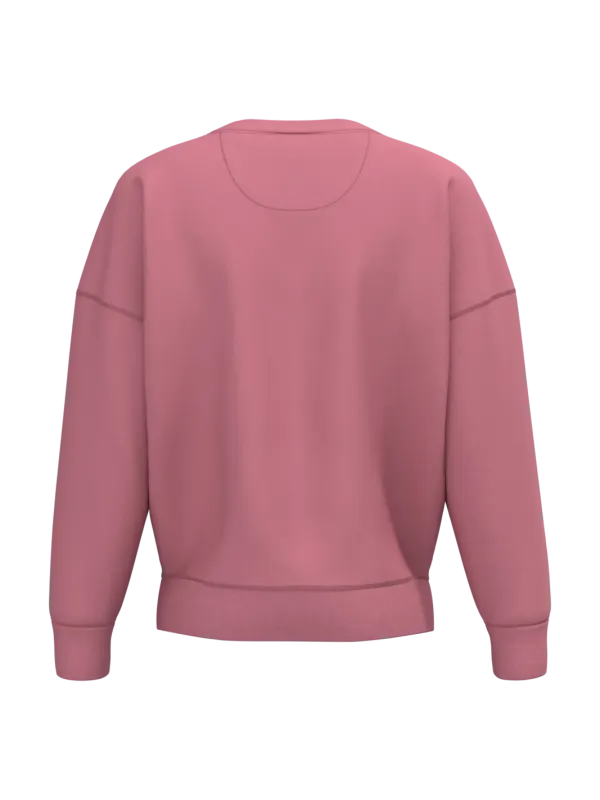 Sweat-shirt écoresponsable à col rond à épaules tombantes femme