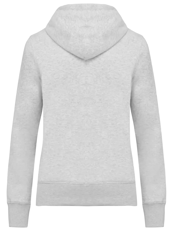 Sweat-shirt écoresponsable zippé à capuche femme