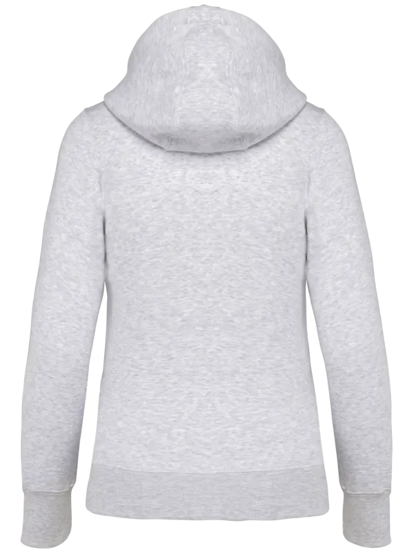 Sweat-shirt zippé capuche femme
