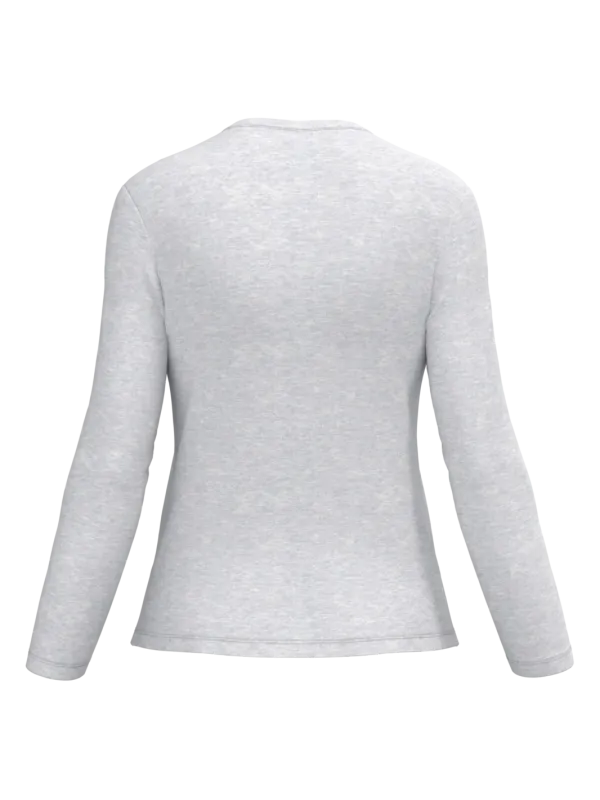 T-shirt col V manches longues femme