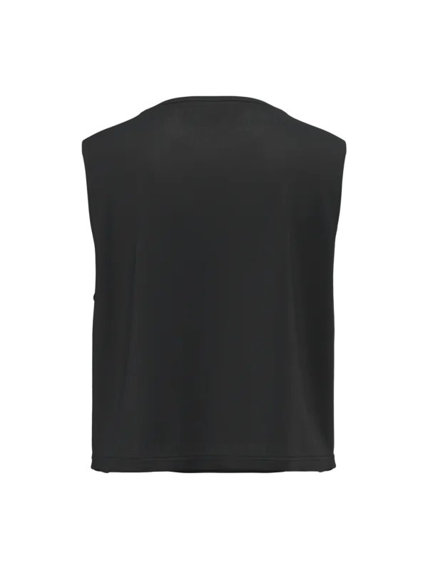 Camiseta crop sin mangas de mujer