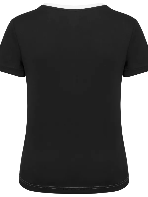 Camiseta deportiva ecorresponsable bicolor de mujer