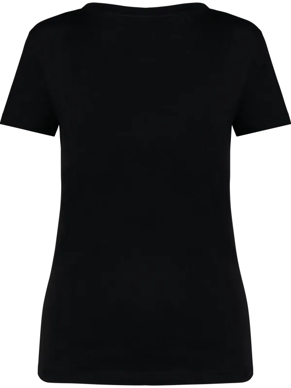 Camiseta sostenible de cuello en V de mujer