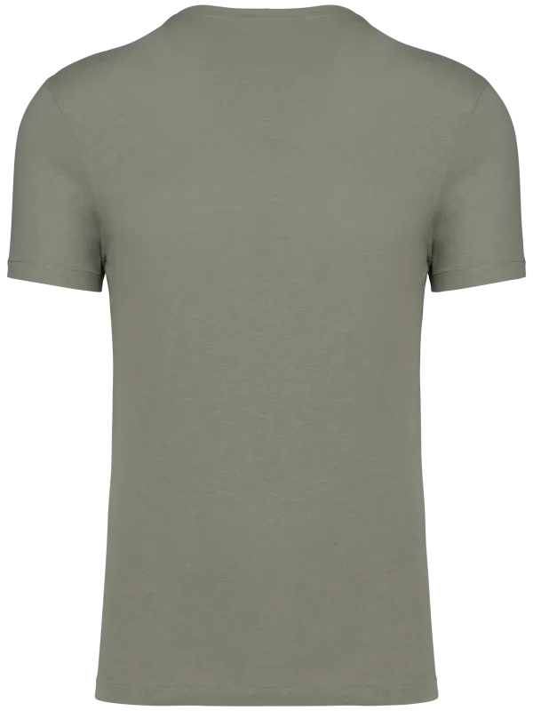 Camiseta ecorresponsable de algodón ecológico y lino unisex