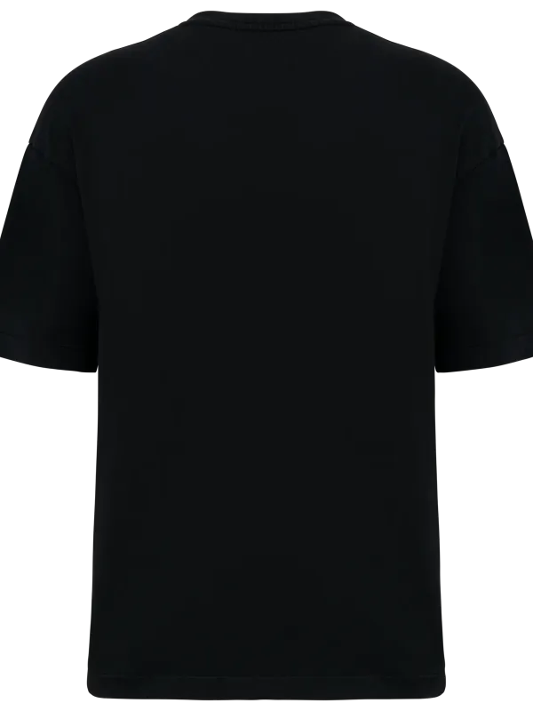 Camiseta sostenible oversize desteñida de hombre