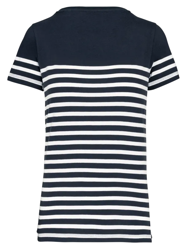 Ladies Organic crew neck sailor T-shirt
