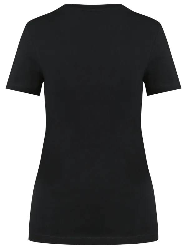 Camiseta Supima® de cuello de pico y manga corta de mujer