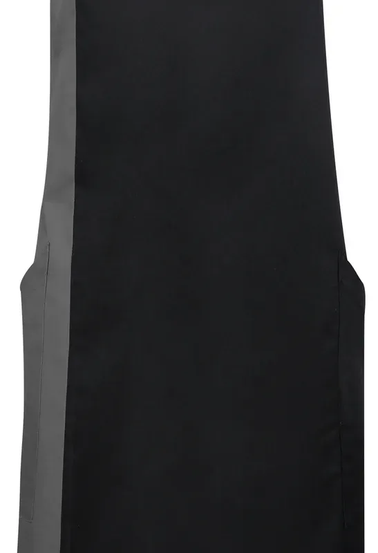 Tablier à bavette bicolore