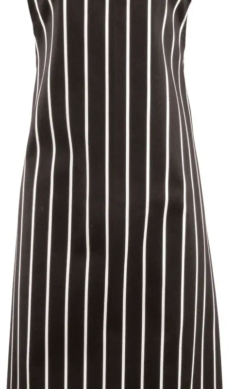 Tablier à bavette rayé