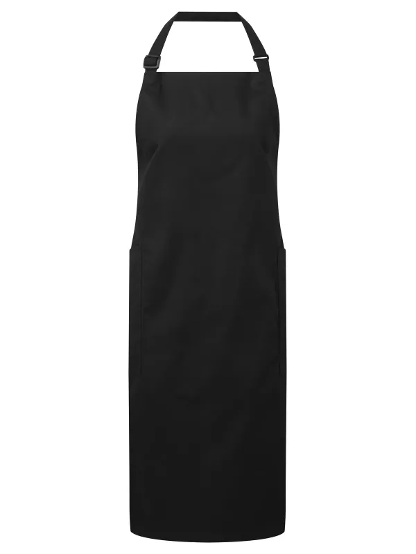 Recycled, organic bib apron