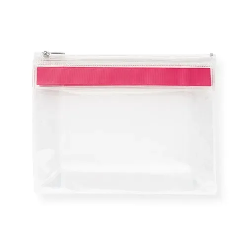 CHASTAIN. Transparent. Pochette EVA avec fermeture éclair