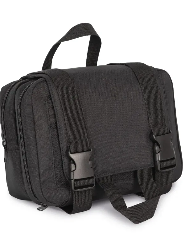 Trousse de toilette recyclée avec double compartiment