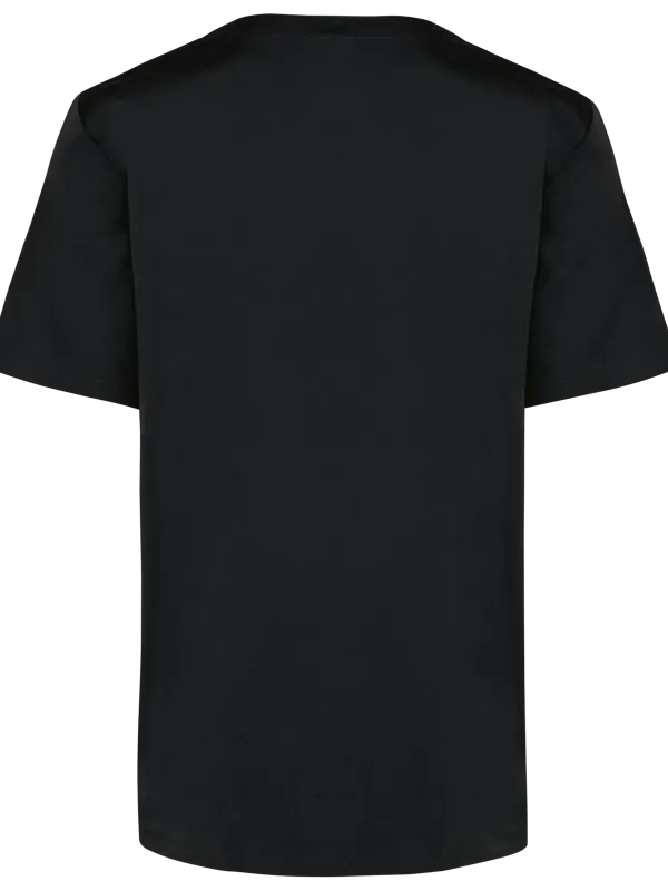 Túnica de manga corta de poliéster/algodón unisex