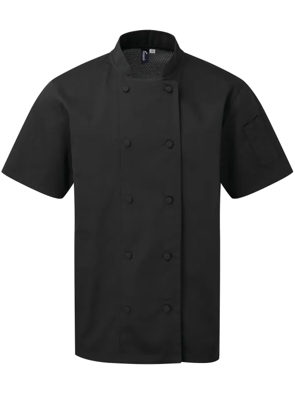 Veste chef cuisinier manches courtes Coolchecker®