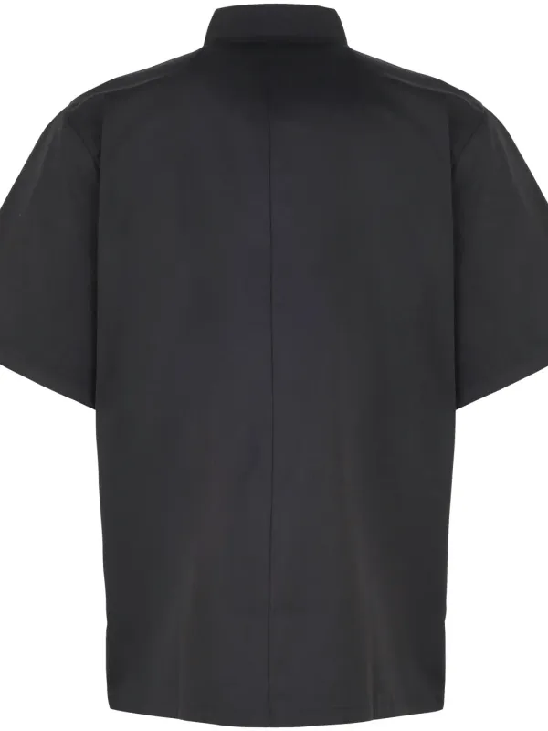 Studded Front Short-Sleeved Chef's Jacket