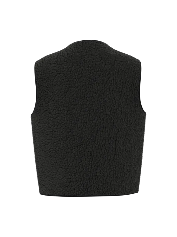 Veste sans manches en sherpa femme