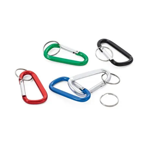 Produit MATTHEW. Mousqueton en aluminium avec anneau porte-clé Image