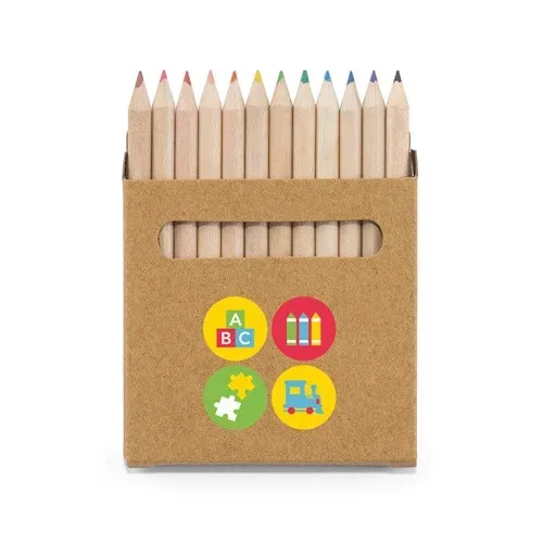Produit COLOURED. Boîte avec 12 crayons de couleur Image