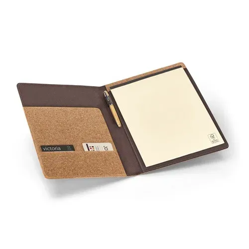 Produit SERPA. Porte-documents A4 A4 en liège avec bloc de pages non lignées Image