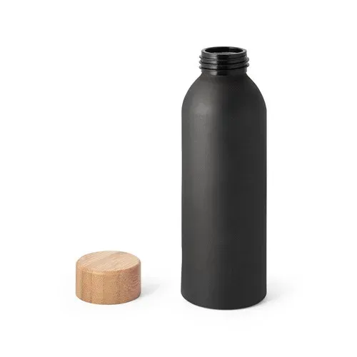 Produit QUETA. Bouteille 550mL en aluminium avec bouchon en bambou Image