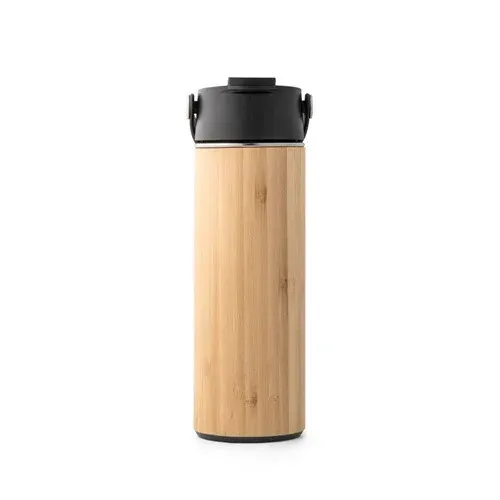Produit LAVER. Bouteille thermos 440mL en bambou, acier inox et PP Image