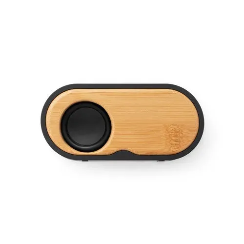 Produit TILLY. Haut-parleur portable 3W avec 5h d'autonomie fabriqué en bambou et en ABS recyclé (100 % rABS) Image
