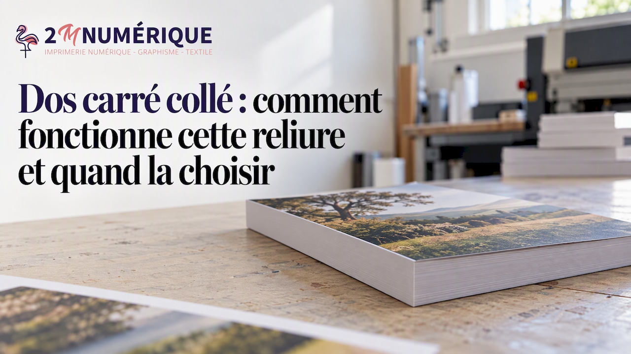 Livre avec dos carré collé