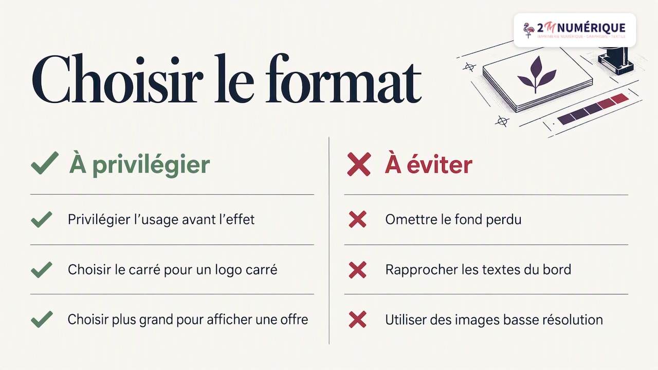 Notre point de vue : le format, une décision de communication — overview diagram