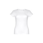THC SOFIA WH. T-shirt femme en coton ceinturé. Couleur blanche – Image 3