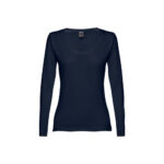 THC BUCHAREST WOMEN. T-shirt ceinturé à manches longues pour femmes en coton – Image 5
